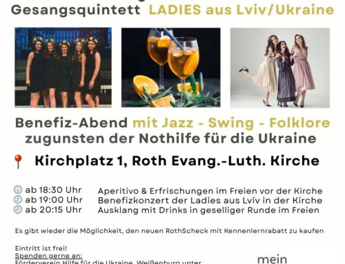 03.07.2025: Sommerlicher Aperitivo Treffpunkt diesmal an der evangelischen Stadtkirche